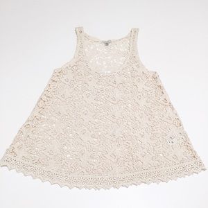 Urban Outfitters Ecote Crochet Lace Boho Top